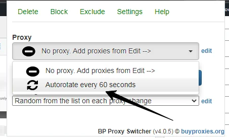 Set Up Automatic Proxy Changes