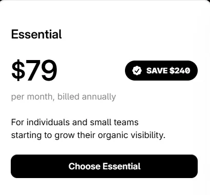 Surfer seo essential Plan