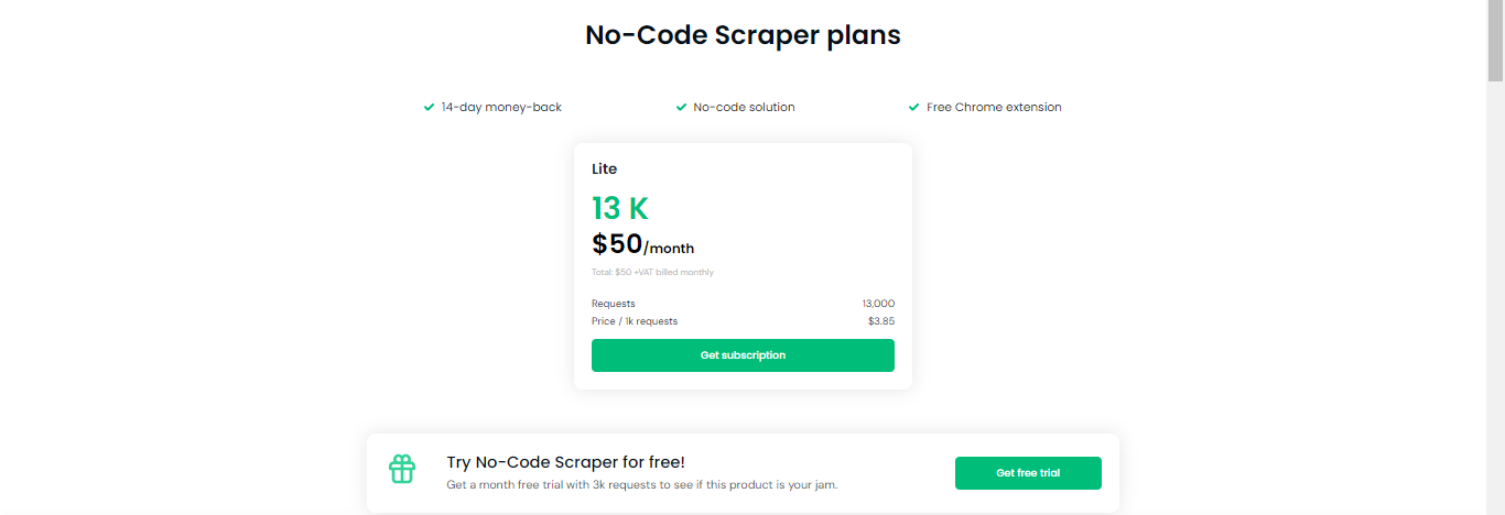 No-Code Scraper