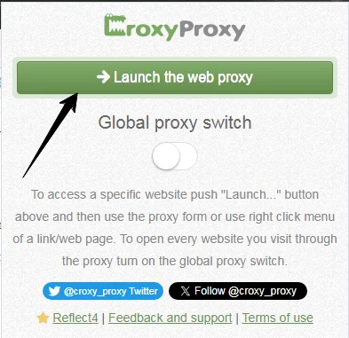 launch the proxy.