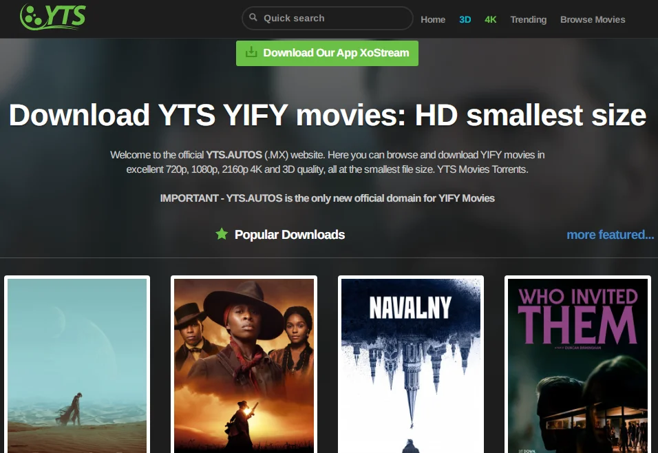 yify overview