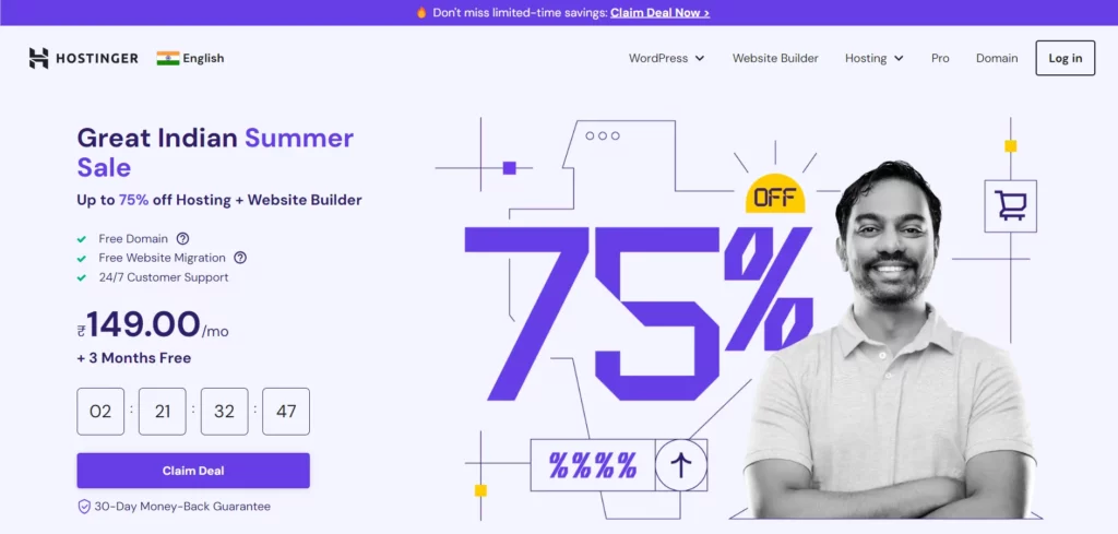 Hostinger Homepage