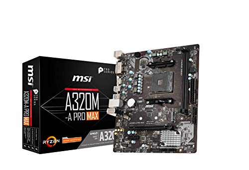 MSI A320M-A PRO MAX AMD AM4 Socket m-ATX Motherboard - best motherboard under 6000