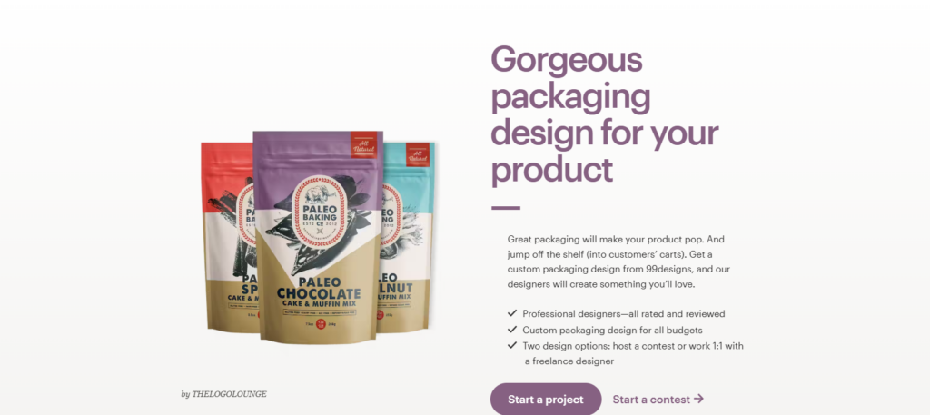 99designs Packaging & Label