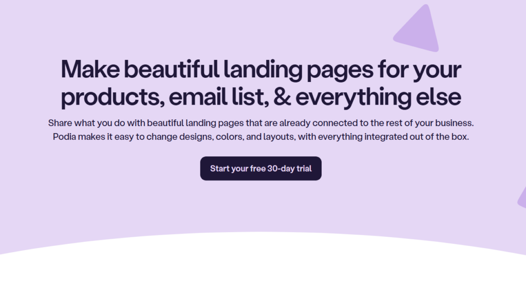 Podia Landing Pages