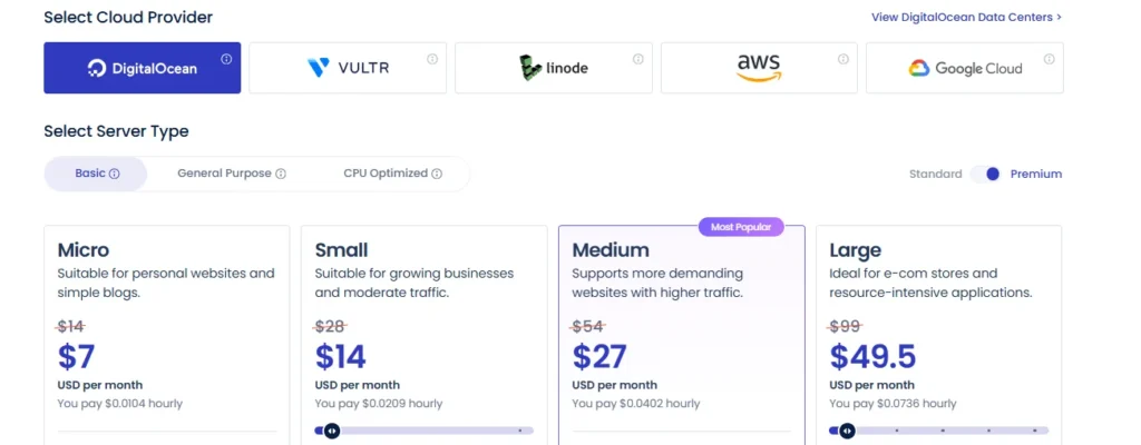 Cloudways Server setup