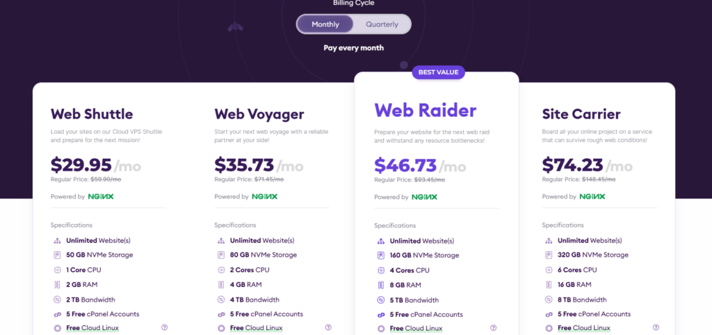 VPS Hosting Plans