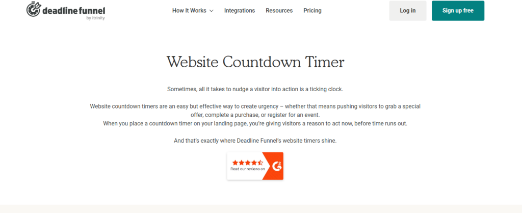 Deadline Funnel Real-Time Countdown Timers