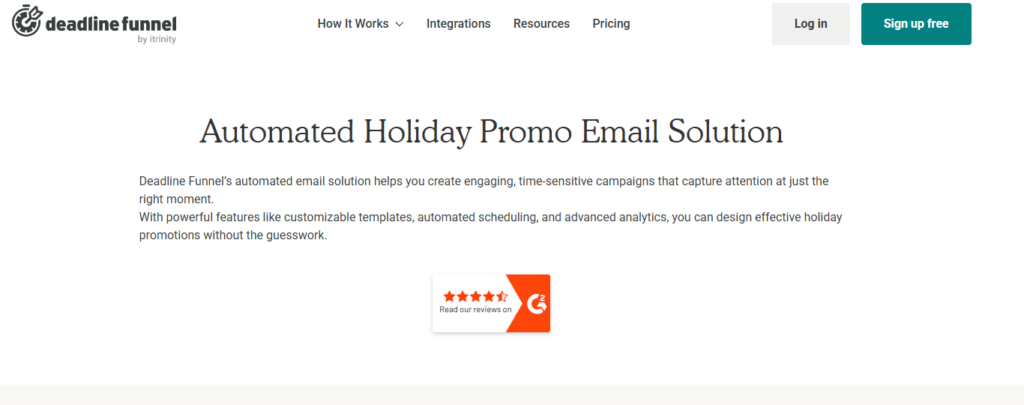 Deadline Funnel Review- Automated Holiday Promo Email Solution