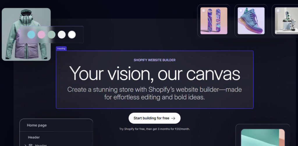shopify online store