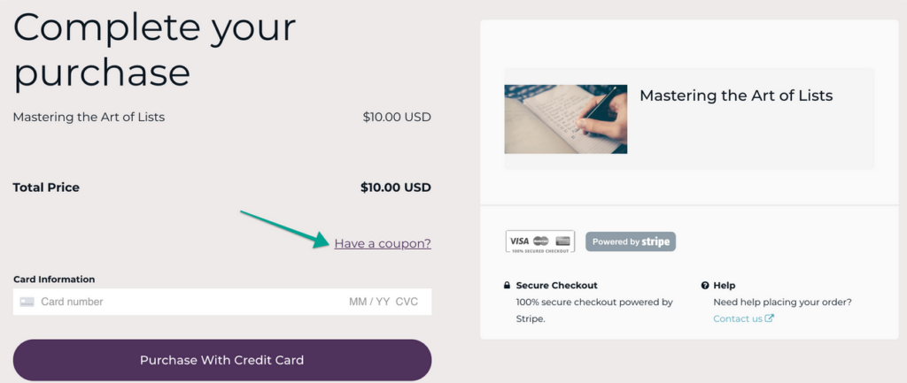 complete payment