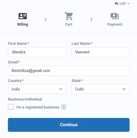 Enter your details