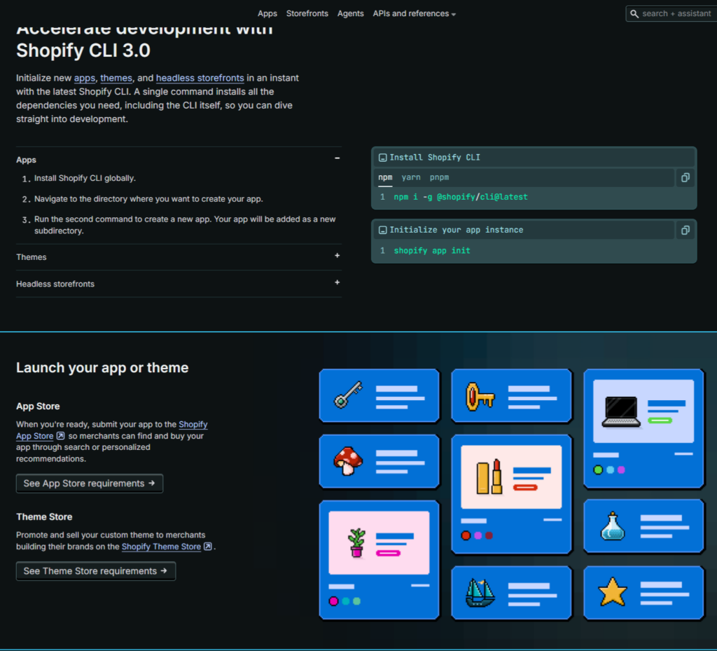 shopify developer api