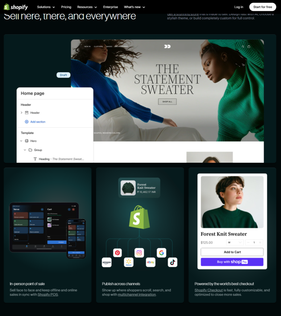 shopify online store