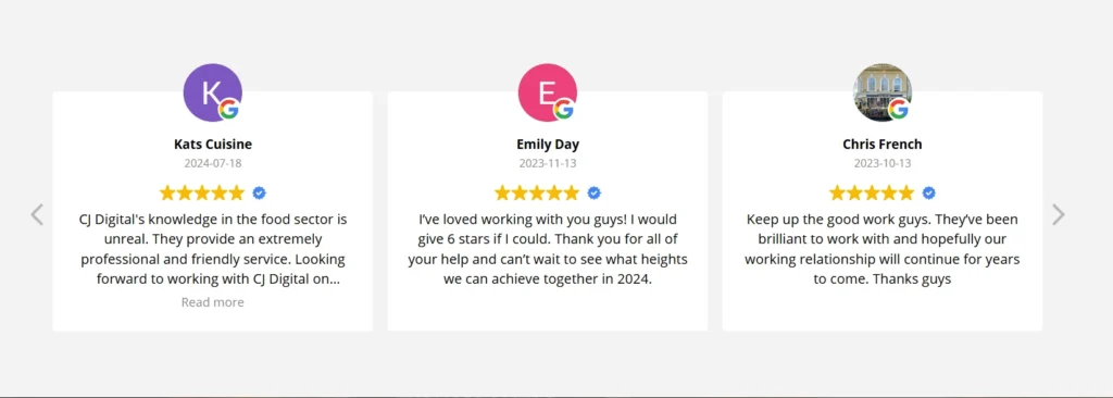 customer reviews