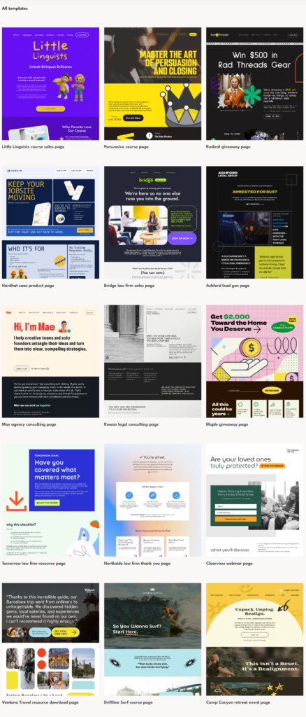 Conversion Proven Templates
