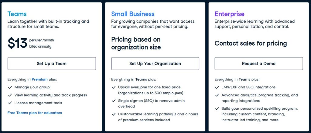 DataCamp's Enterprise Plans