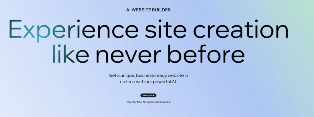 Wix AI Website Builder