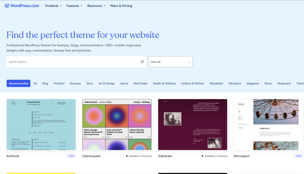WordPress Themes and Customization