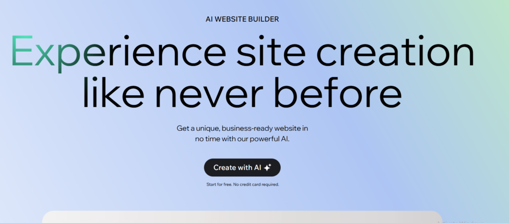 Wix ADI (Artificial Design Intelligence)