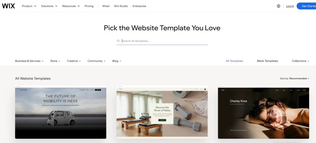Wix Templates