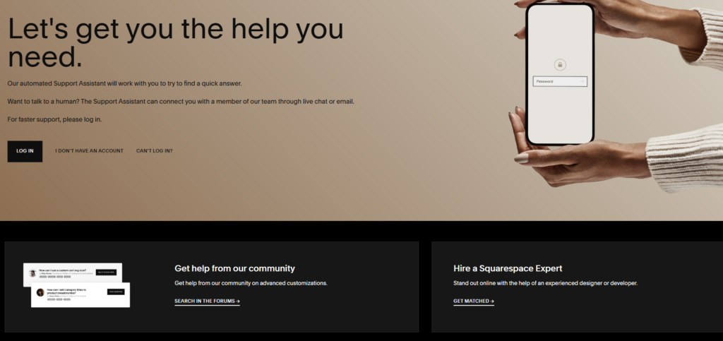 Squarespace 24/7 Customer Support