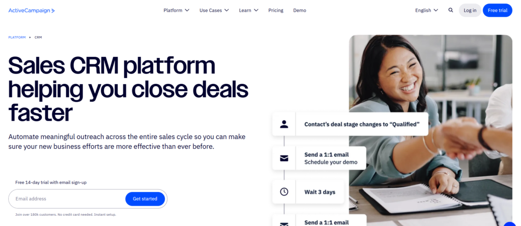 ActiveCampaign CRM and Sales Automation