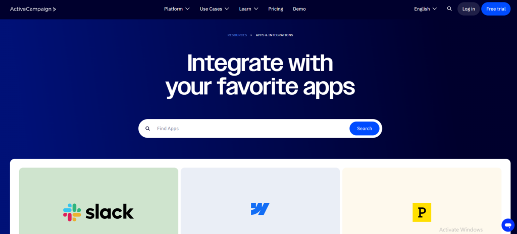 ActiveCampaign Review- Integrations