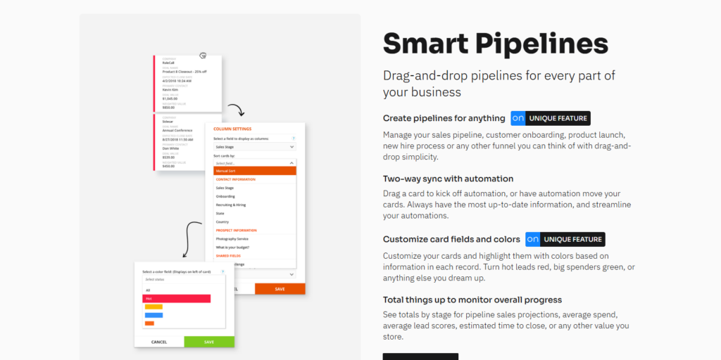 Ontraport Sales Pipelines