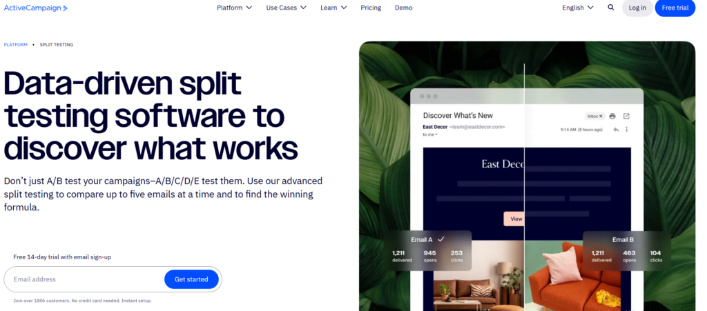ActiveCampaign A/B Testing