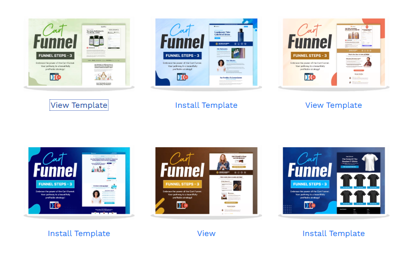 ClickFunnels Pre-designed Templates