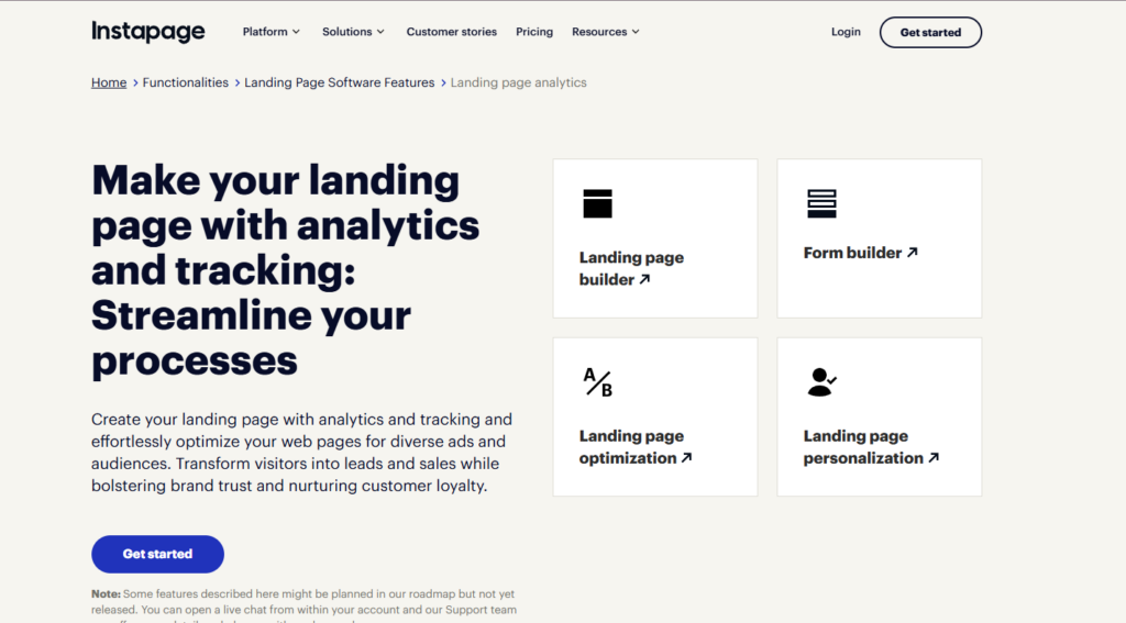 Instapage Analytics & Tracking