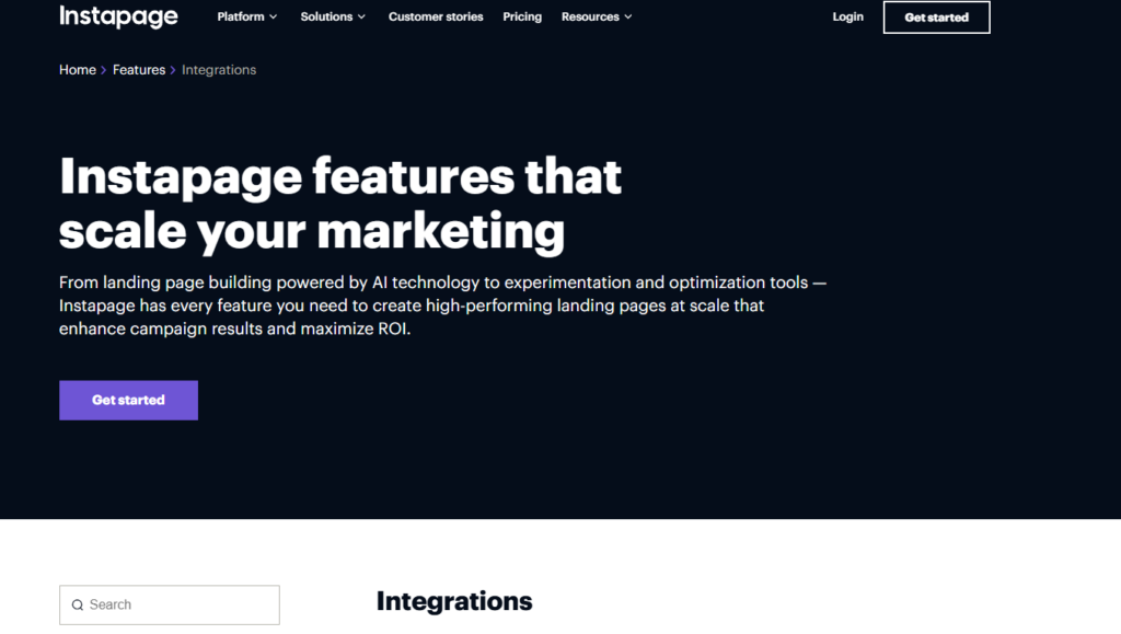 Instapage Integrations
