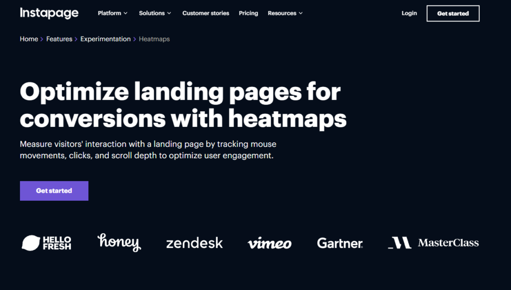 Instapage Review - Conversion Analytics & Heatmaps