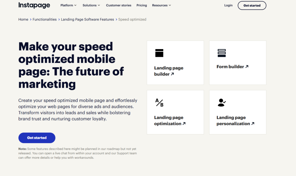 Instapage Mobile Optimization