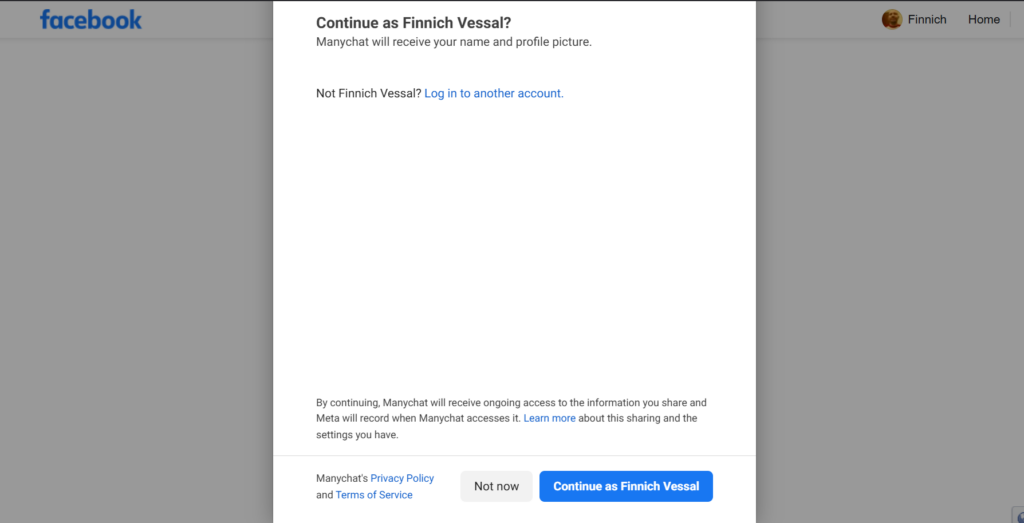 select fb account