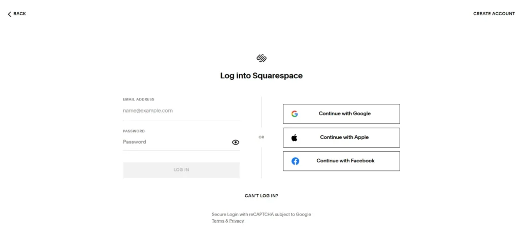 Redeem Squarespace Promo Codes step 1