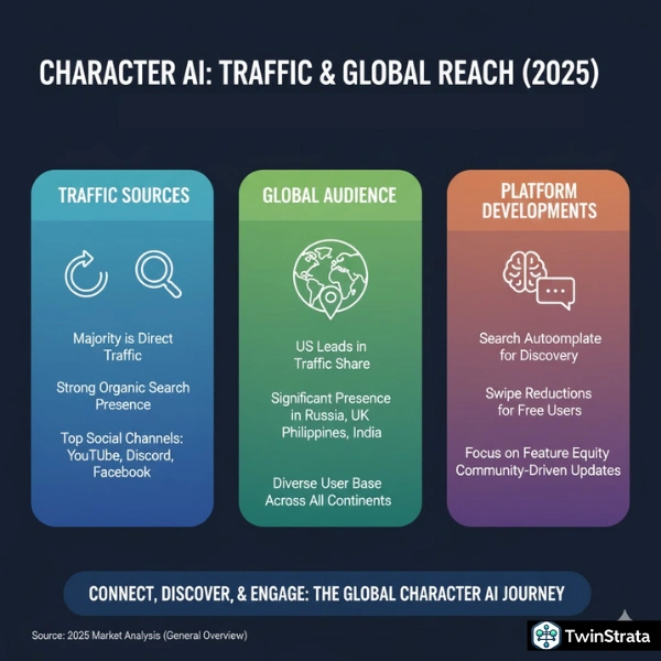 Character AI Traffic: Where Users Come From