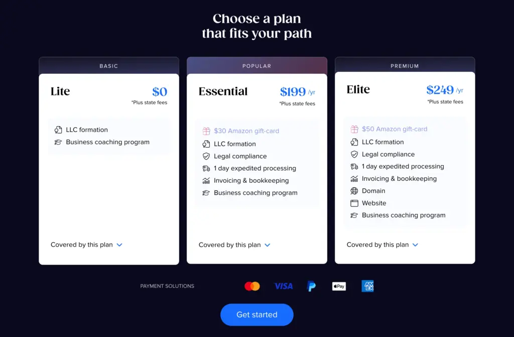 Tailor Brands Pricing Options