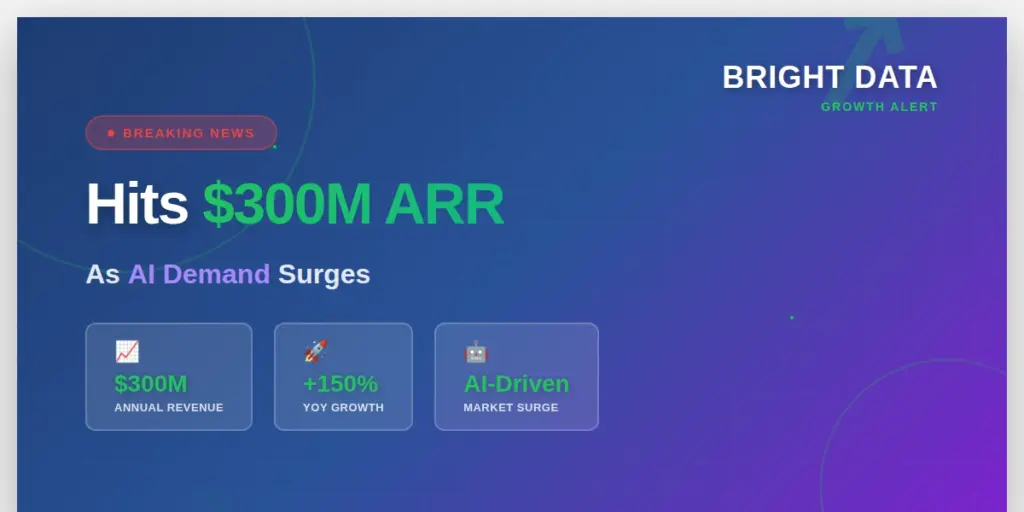Bright Data Hits $300M ARR as AI Demand Surges
