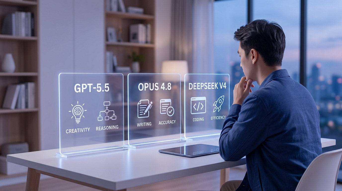 GPT-5.5 Is Out, Opus 4.8 Is Out, DeepSeek V4 Is Out — How to Choose the Right Model for Your Startup