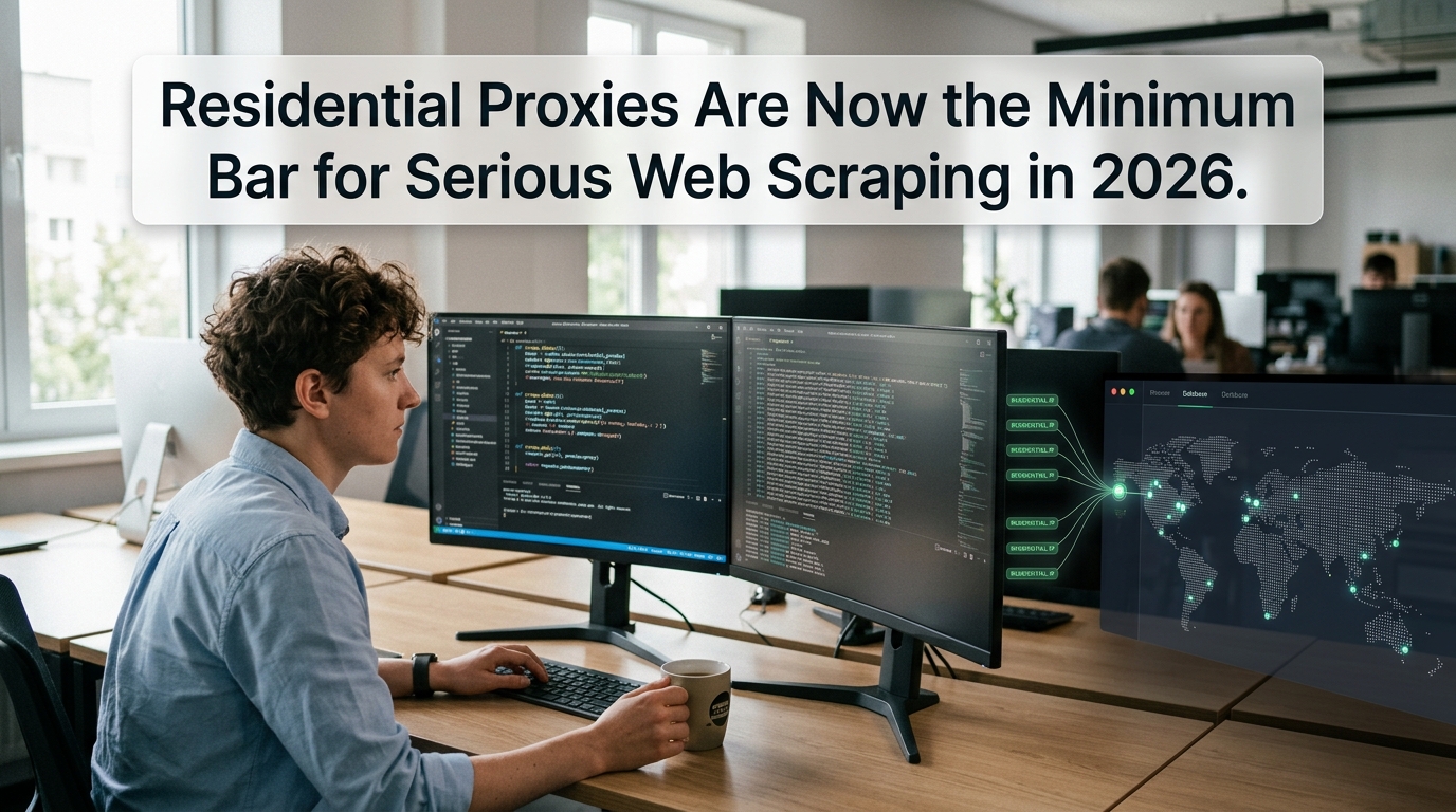 Residential Proxies Are Now the Minimum Bar for Serious Web Scraping