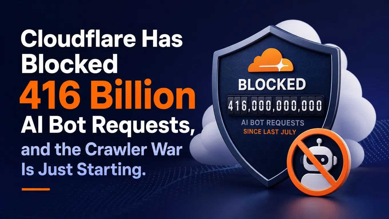 Cloudflare Has Blocked 416 Billion AI Bot Requests, and the Crawler War Is Just Starting