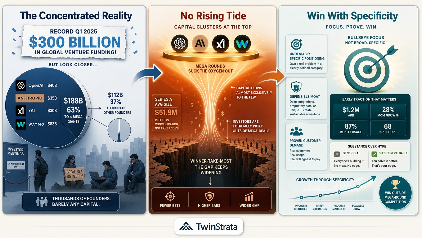 Funding Bifurcation: Four Mega-Rounds Took 63% of Q1 Venture Capital