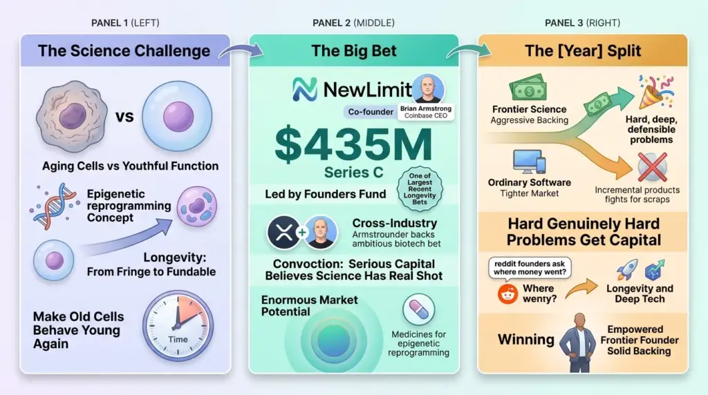 Brian Armstrong's Longevity Startup NewLimit Raised $435 Million to Reverse Cell Aging
