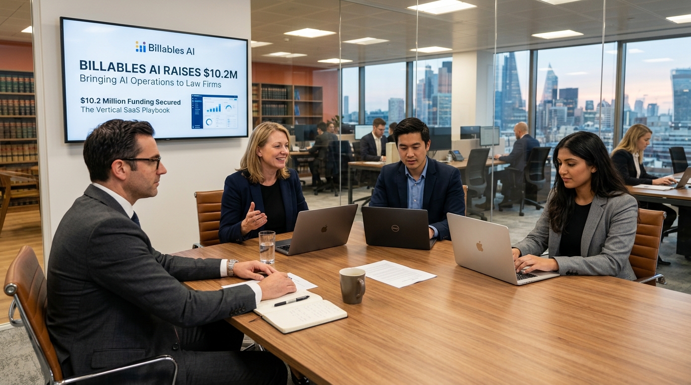 Billables AI Raises $10.2 Million to Bring AI Operations to Law Firms — The Vertical SaaS Playbook in Action