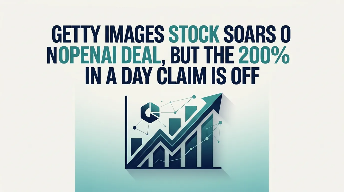 Getty Images Stock Soars on OpenAI Deal, but the "200% in a Day" Claim Is Off