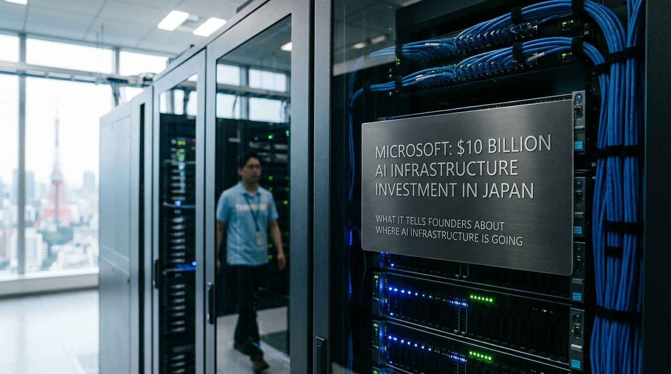 Microsoft Just Committed $10 Billion to Japan — What It Tells Founders About Where AI Infrastructure Is Going