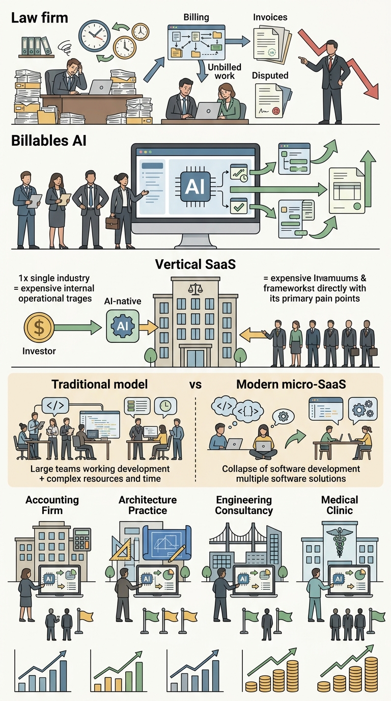 Billables AI Raises $10.2 Million to Bring AI Operations to Law Firms — The Vertical SaaS Playbook in Action