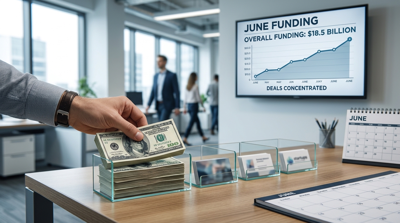 Startup Funding Is Active in June But the Money Is Going to a Narrower Group